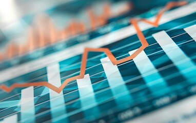 Poster - Financial Chart Graph