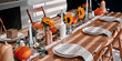 © ThaaJamSession/peopleimages.com - Table, thanksgiving and decoration for celebration in home, dining and traditional place setting. Party, festive season and preparation for social event, fancy tableware and gathering for hosting