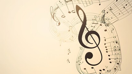 Wall Mural - music note illustration