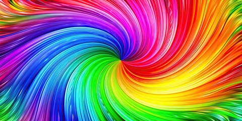 Sticker - Abstract rainbow background with colorful gradient swirls and patterns, abstract, rainbow, background, vibrant, colors