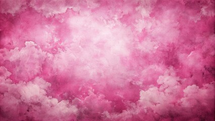 Poster - Beautiful pink stained grunge background texture with cloudy accents , pink, stained, grunge, background, texture, abstract, design