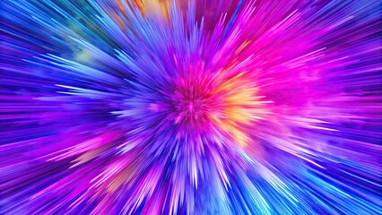 Wall Mural - Abstract explosion of vibrant colors with motion blur , explosion, vibrant, colors, abstract, artistic, background, design