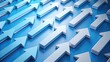 © Sujid - Blue leader arrow leading group of white arrows in leadership concept, leadership, direction, guidance, teamwork