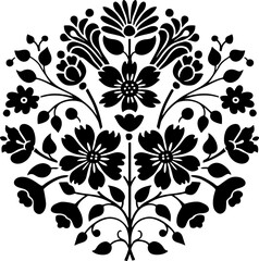 Sticker - Hungarian embroidery pattern decoration