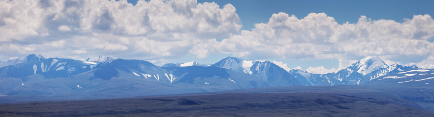 Sticker - Dry Mongolian landscapes of the south of Altai, panoramic view