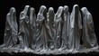 © Korawan - A group of statues of people in white robes