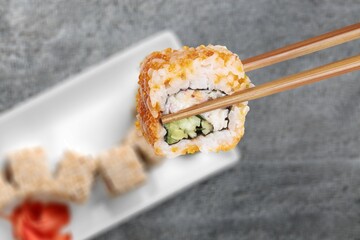 Wall Mural - Tasty fresh Sushi Rolls assortment