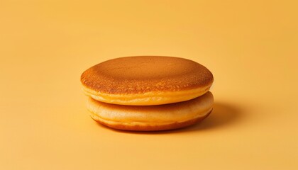 Poster - Japanese bean paste pancake originating from Japan on a white background