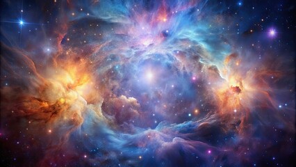 Wall Mural - mystical shimmer of a nebula , cosmos, space, astronomy, celestial, universe, galaxy, nebula, glowin