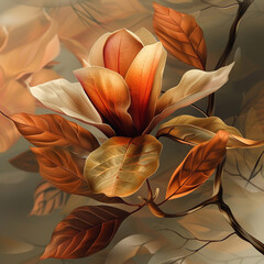 Colorful and beautiful Flower design for painting