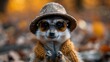 © Tuong - Wildlife Fashionistas: Adorable Animals in Hat Suits and Sunglasses, Captured in Cute and Humorous Photography with Copy Space