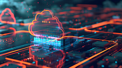 Wall Mural - cloud computing cost efficiency, cost efficiency in cloud computing with an image showing pay-per-us