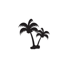 creative palm tree element template logo.logo can be for Business,holiday, Arabic and label.