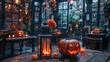 © Kanok - 19. Halloween Day: Creative Halloween-themed escape cafe, puzzling decor, atmospheric lighting