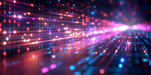 creative digital programming language on dark backdrop. software developer and html concept. 3d rend