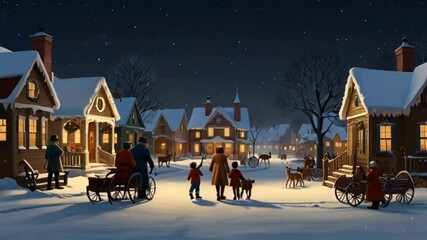 christmas night in the city