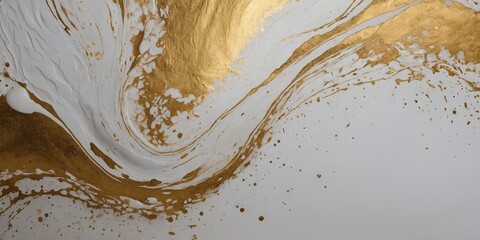 A abstract white and gold background with.