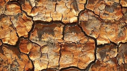 Abstract patterns in palm tree bark texture