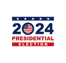 Wall Mural - Vote 2024, Presidential Election USA