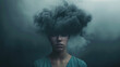 © Sawyer0 - A person with a dark cloud over their head is a metaphorical image of depression and mental health problems. The view highlights the exhaustion and anxiety that comes with mental illness.