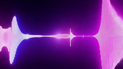 Leinwandbilder - This stylized sound wave visualization with blue and purple hues.