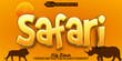 © Anka Design - Cartoon Orange Safari Vector Editable Text Effect Template