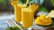 © Lala - yellow refreshing tropical healthy smoothies