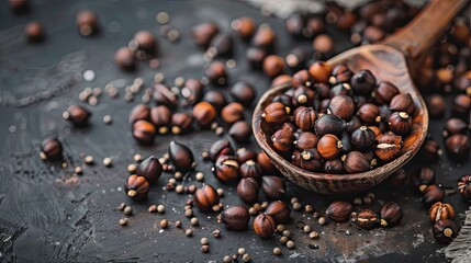 Sprouted Kala Chana or Black or brown Chickpeas it s a vegan substitute for rich protein and it has high content of living enzymes