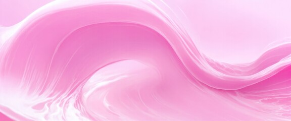 Wall Mural - Soft and liquid Pink waves background