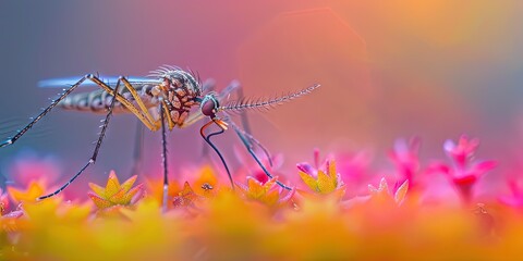 professional macro photo of mosquito 