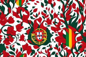 Wall Mural - Portugal Flag background 