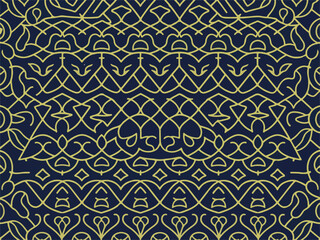 Wall Mural - seamless pattern with shapes