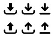 © David - download and upload icon vector. symbol, sign.