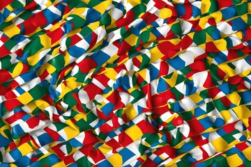 Canvas Print - Republic of the Congo Flag background 