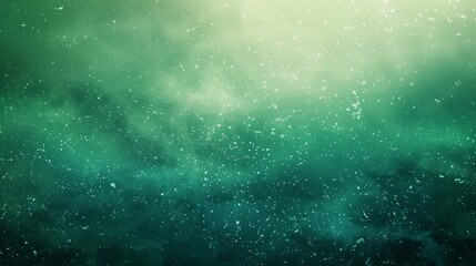 Wall Mural - Abstract Green and White Background with Starry Pattern.
