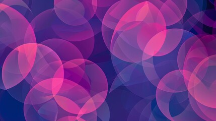 Wall Mural - abstract purple and pink circles.