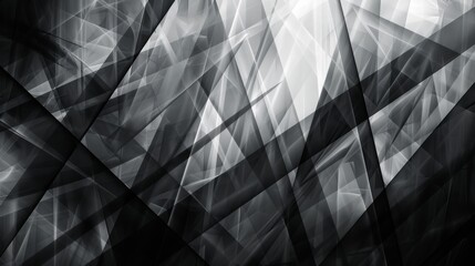 Wall Mural - abstract black and white geometric background.