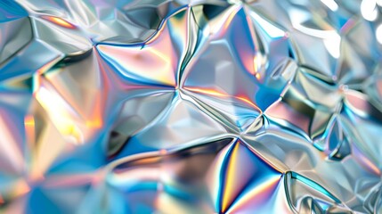 Wall Mural - abstract holographic background with rainbow reflections.