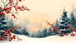 © ic_media - christmas background with tree and snow
