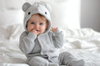 © Dani Liso - Baby's Cuteness Overload in a Bear Hooded Onesie