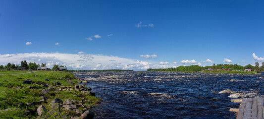 Wall Mural - Kukkolaforsen, Torne River, Laponia, Sweden