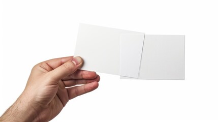 Sticker - A person holds a piece of paper in their hand, possibly containing important information or a message