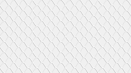 Wall Mural - Seamless White Net Geometric Pattern Background