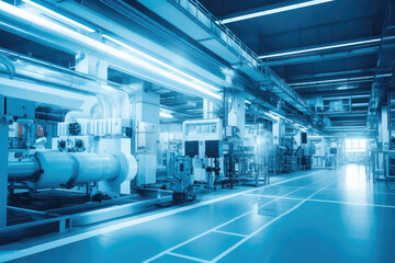 Poster - High-Tech Facility: Modern Industrial Manufacturing