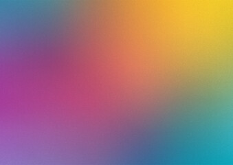 Poster - Abstract rainbow blur background with grainy overlay 