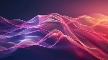 Wall Mural - Abstract Colorful Flowing Waves