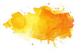 © David Kreuzberg - yellow watercolor splash isolated on white or transparent png