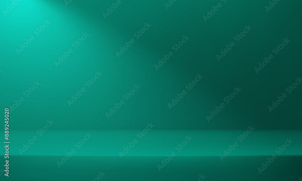 Green Studio background. Dark green Background Empty Room Studio with ...