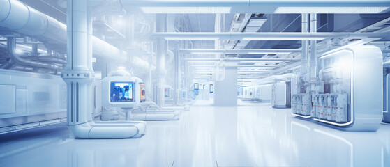 Poster - Modern Futuristic High-Tech Laboratory