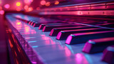 abstract music piano keyboard background
